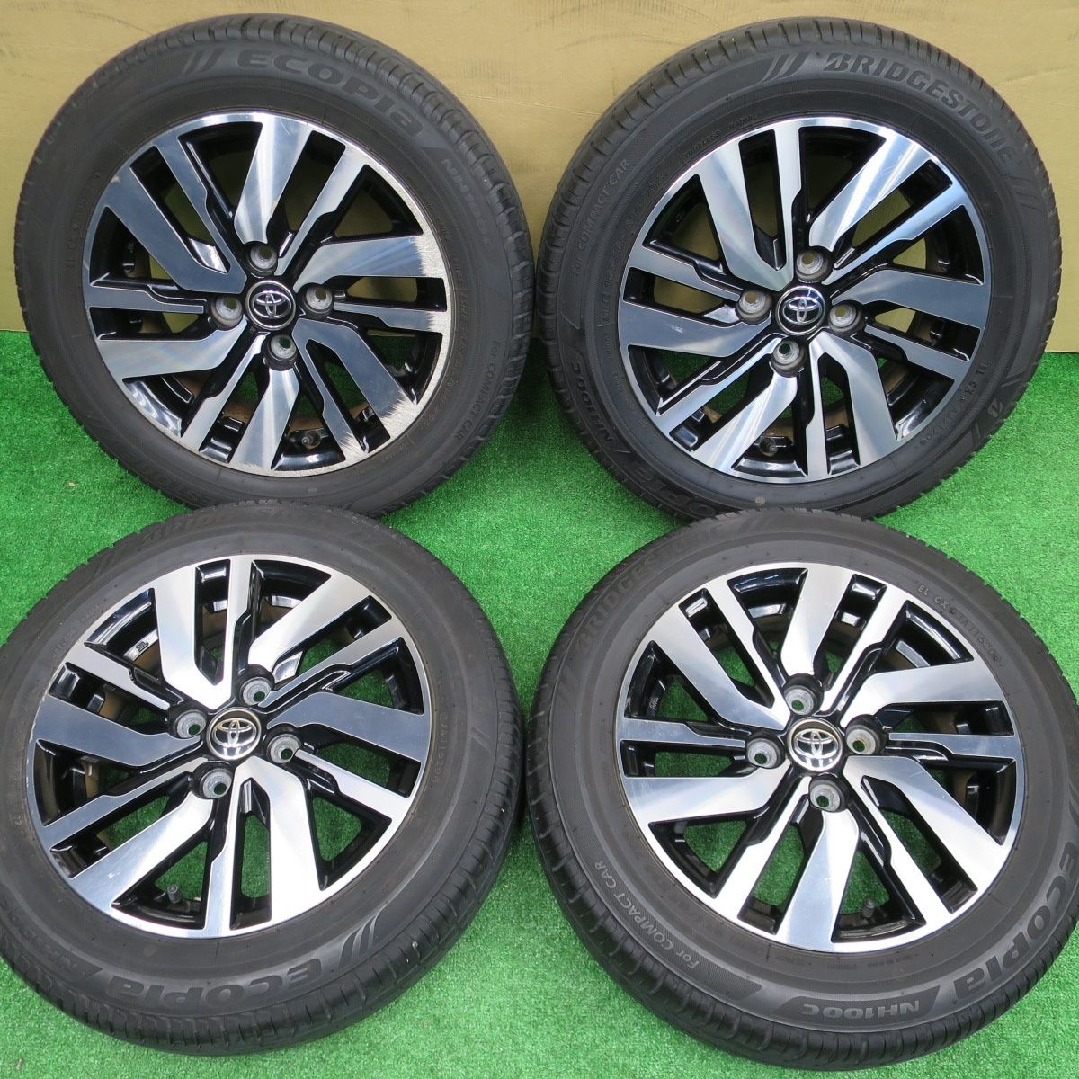 バリ溝 9分 トヨタ タンク ルーミー 165 65 R 14 ブリヂストン エコピア NH 100 C 14インチ PCD 4 H ノ