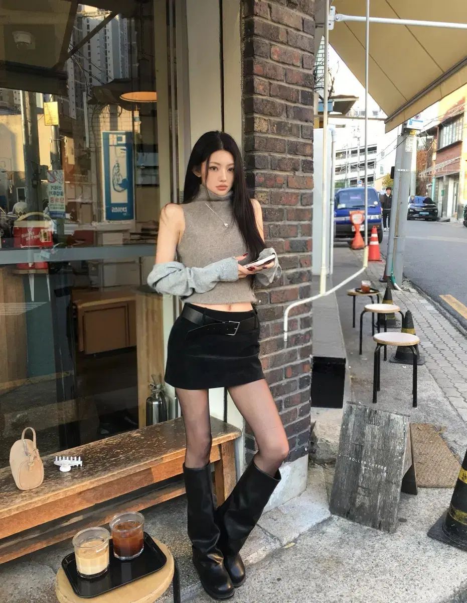 フリップヘアリー ニット トップス