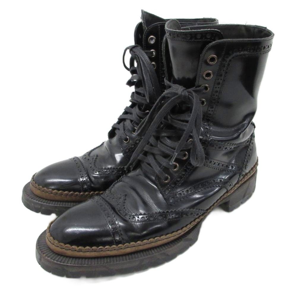 DOLCE&GABBANA ドルチェ&ガッバーナ ロングブーツ ドルチェ&ガッバーナ ドルガバ DOLCE&GABBANA ロングブーツ 購入 革靴