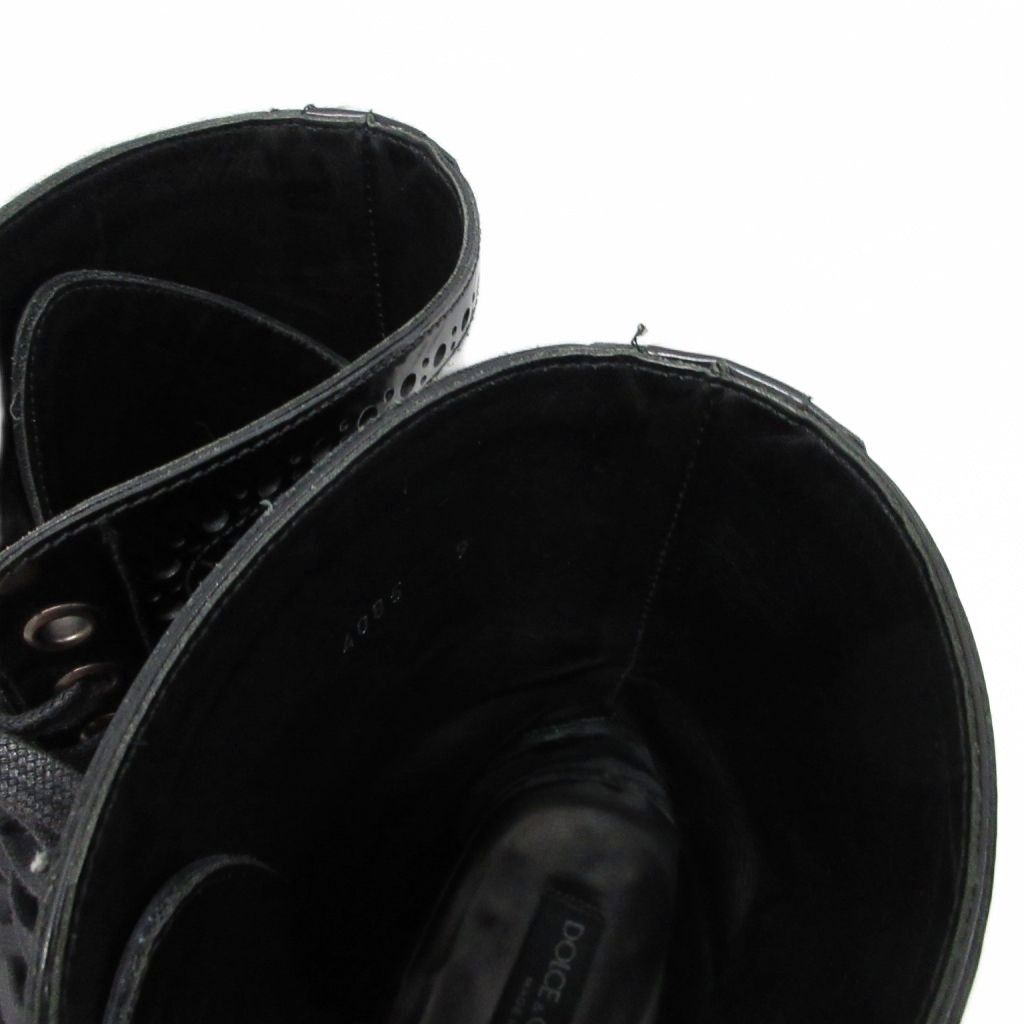 ドルチェ&ガッバーナ ドルガバ DOLCE&GABBANA ロングブーツ 購入 革靴