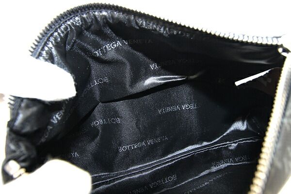 ボッテガヴェネタ ポーチ ブラック PVC オファー ロゴ