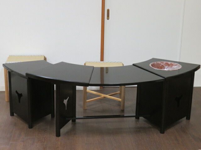 十二月◆特売品 即中斎好写 表千家用 木製立礼 末広棚 紙箱入 税込