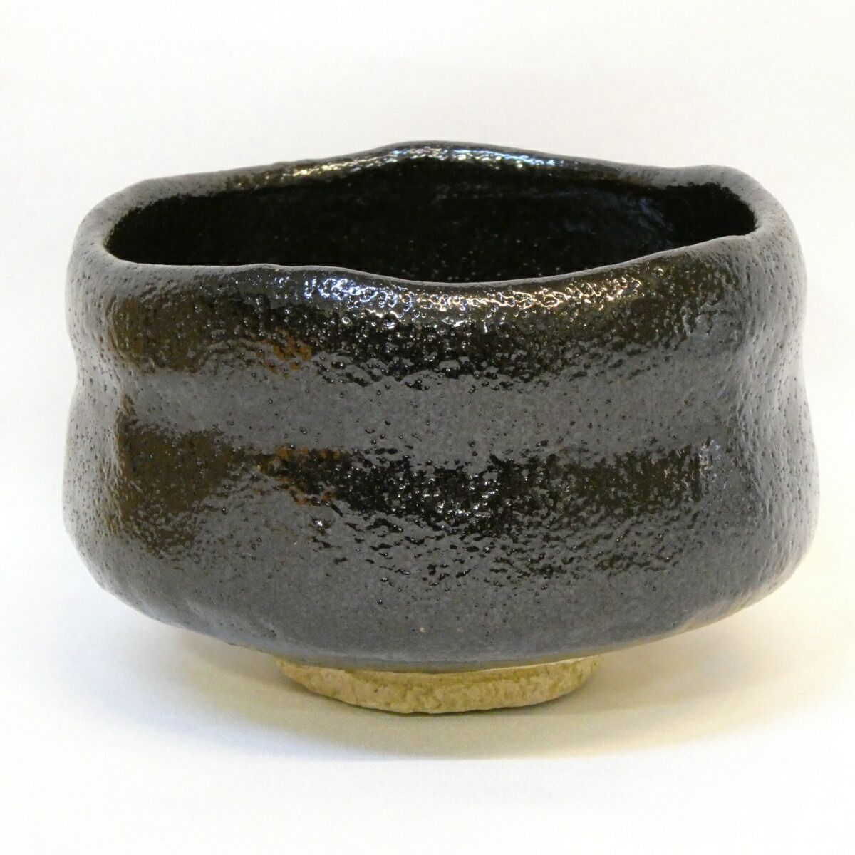 上作 角印】 七世 川嵜和楽作 黒楽茶碗 川崎和楽 茶道具 【中古 美品