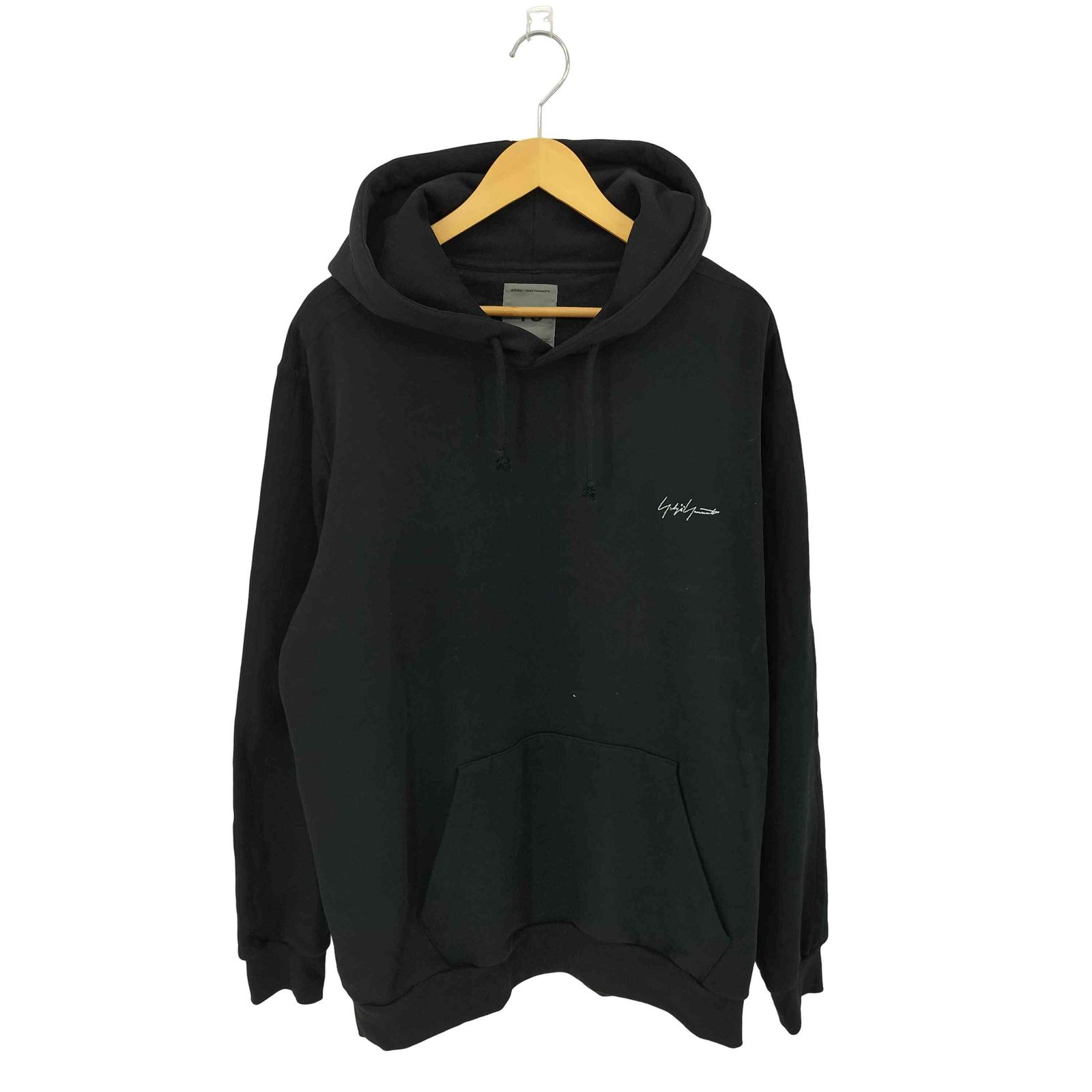 ワイスリー Y-3 KURO 3STRIPES HOODIE 3ストライプ フーディー プルオーバーパーカー メンズ JPN：L 