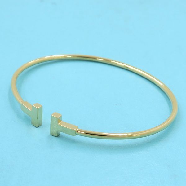 ティファニー Tワイヤーバングル ナロー 無料ギフトラッピング Aランク