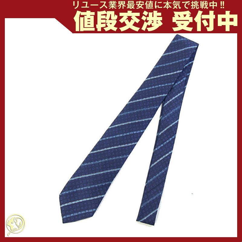 ルイヴィトン ネクタイ ラインド ストライプ ネイビー