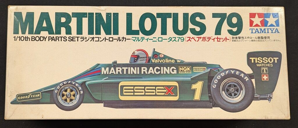タミヤ 1|10ラジオコントロールカー マルティーニロータス79 スペアボディセット SP 1109
