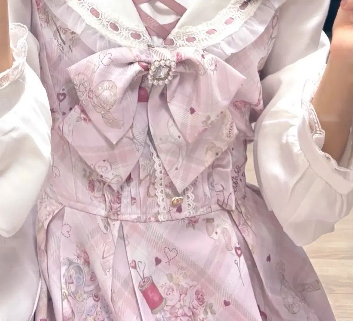 リズリサ ソーイングベア セットアップ ピンク