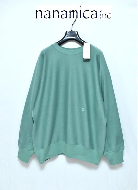 nanamica QUAL グリーン スウェット L 新品 nanamica Crew Neck Sweat S S25SH011 CG ナナミカ クルーネック