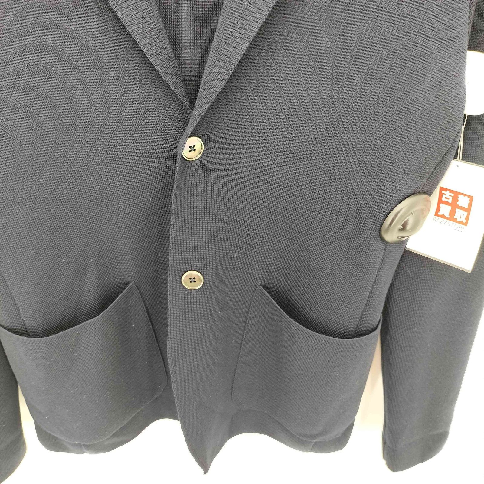 Cruciani クルチアーニ テーラード アンコンジャケット 50 イタリア製 CRUCIANI（クルチアーニ） ニットテーラードジャケット ネイビー系 44