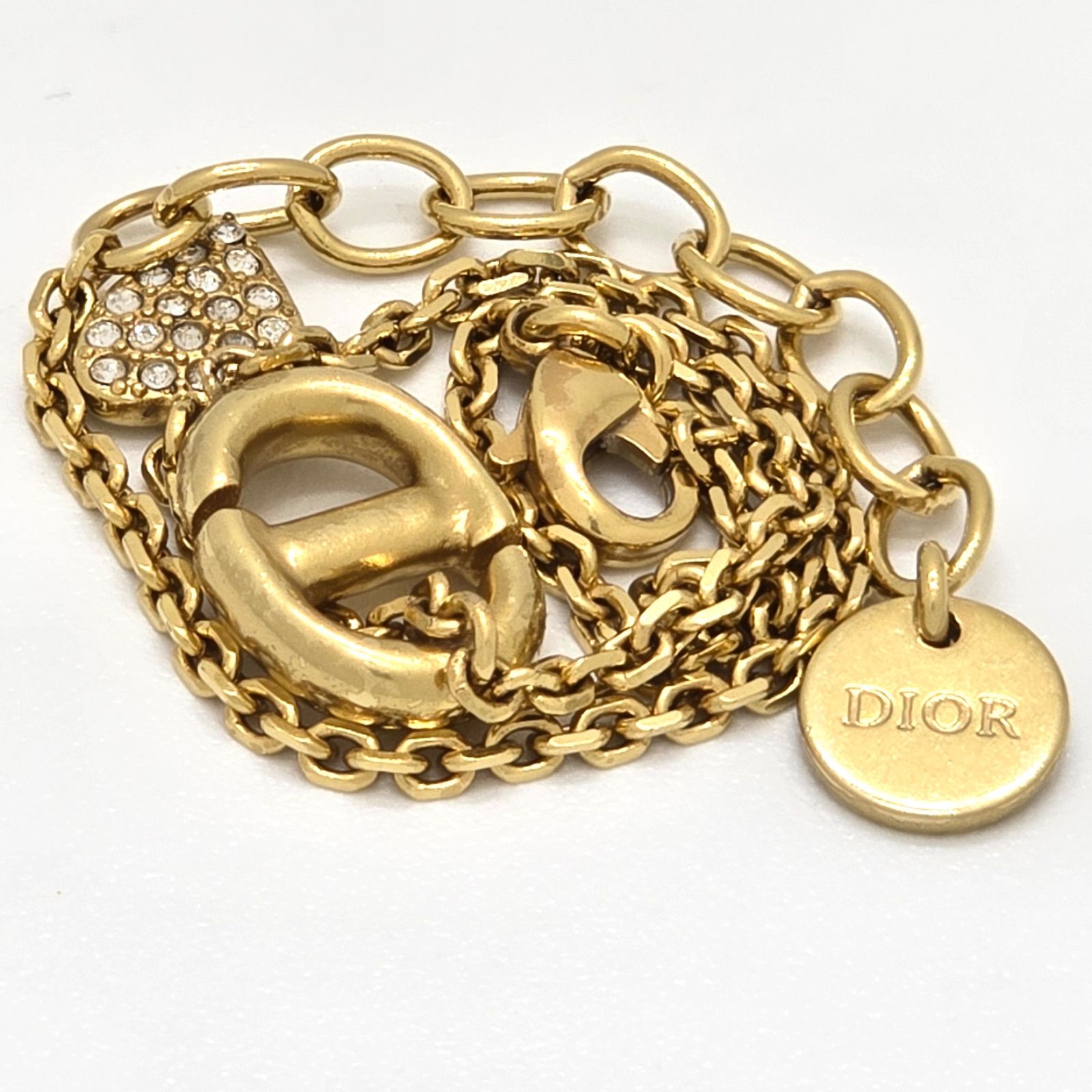 DIOR ディオール CD NAVY ブレスレット 腕周り約16.5~19.6㎝ CD