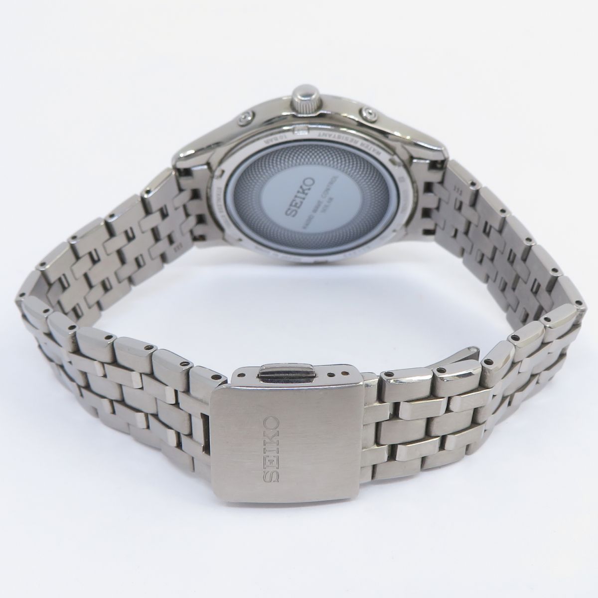  SEIKO セイコー ドルチェ 白文字盤 7 B 24 0 AV 電波ソーラー 腕時計 腕時計(クォーツ) 腕時計(アナログ)