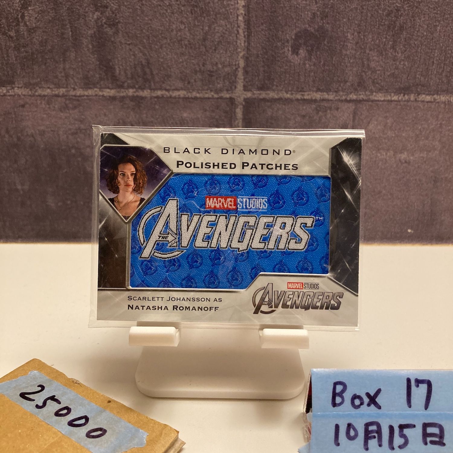 2021 Upper Deck Black Diamond Scarlett Johansson as Natasha Romanoff 26 49 Marvel Studios Avengers Polished パッチ カード