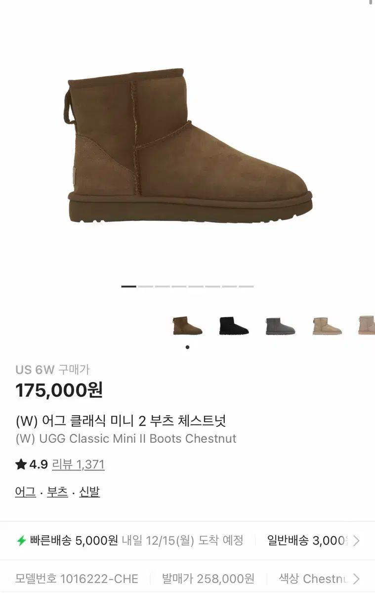 アグ Classic Mini ブーツ チェスナット US 6 W サイズ