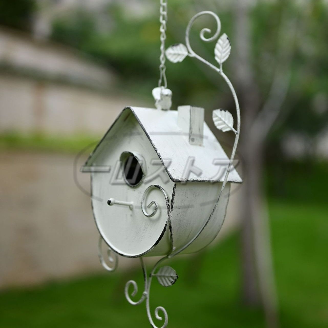 ガーデンオブジェ 鳥の巣 モダン ヴィンテージ調 2カラー展開 鉄製