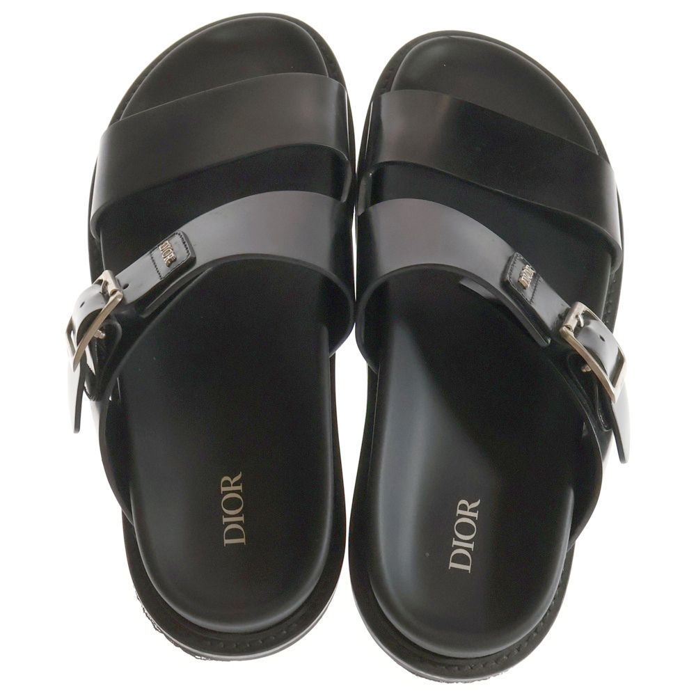 DIOR (ディオール) AQUA SANDAL アクア ロゴプレート レザー ラバー