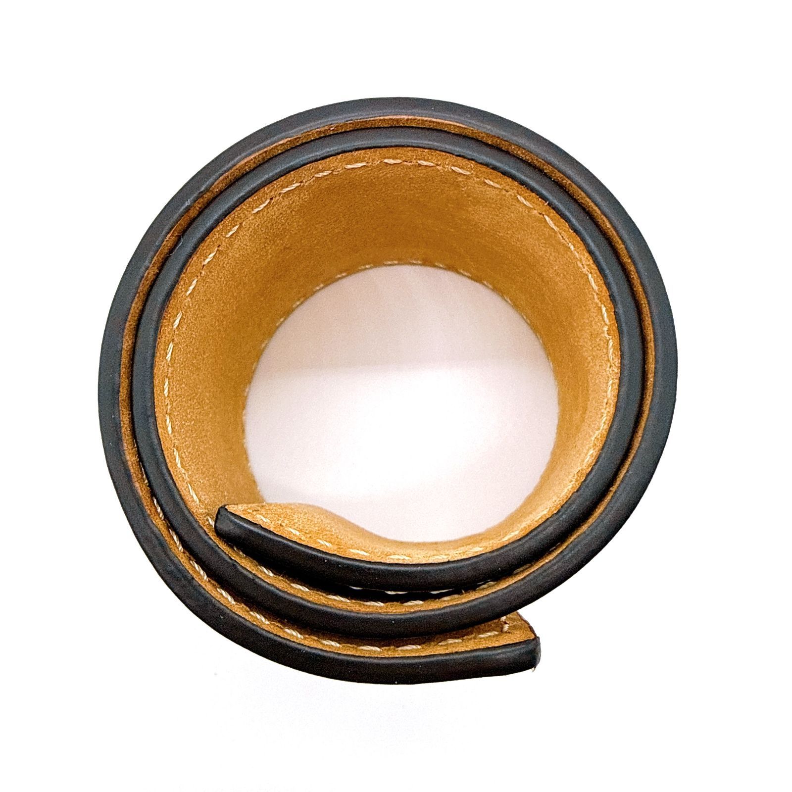 LOEWE ロエベ アナグラム スラップ レザー ブレスレット バングル