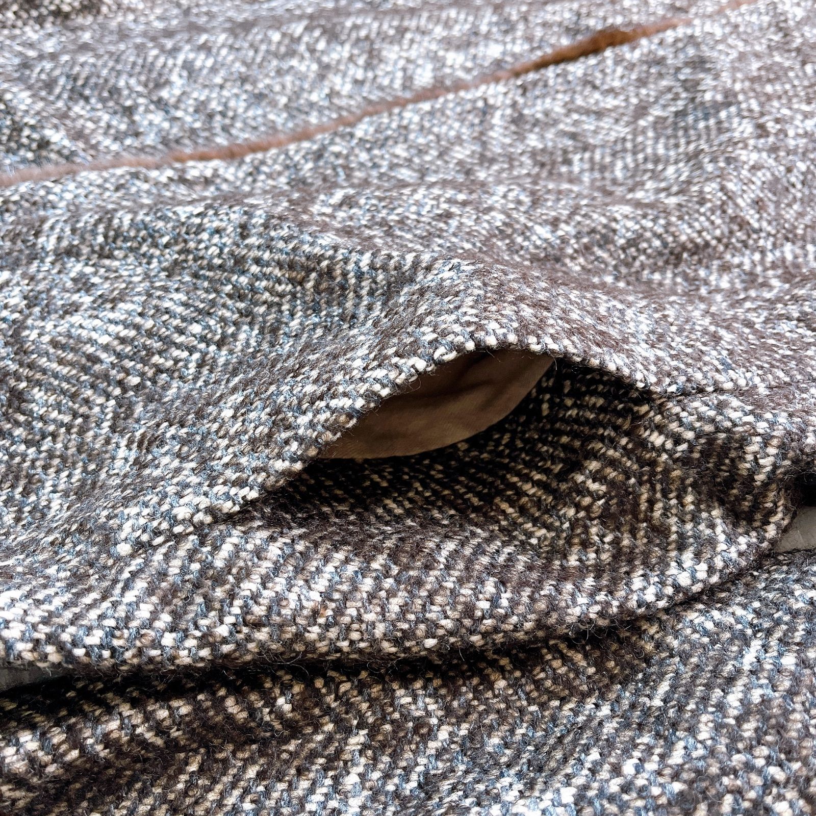 【美品】マックスマーラ ロングコート ツイード ベルト付き モヘア シルク M 美品】マックスマーラ ロングコート ツイード ベルト付き モヘア