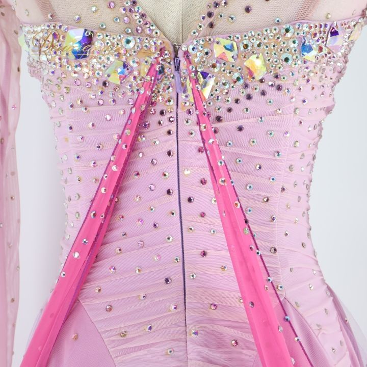 チャコット 社交ダンス ロングドレス ワンピース レッスンウェア 衣装 ピンク チャコット 社交ダンス ロングドレス ワンピース レッスンウェア 衣装