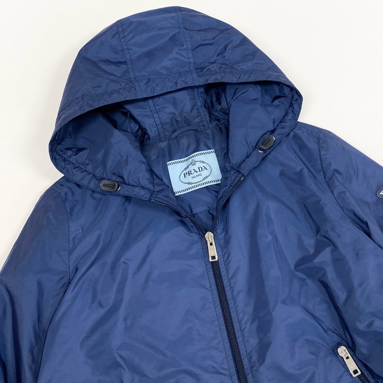 30l14 PRADA プラダ Re-Nylon フーデッドジップジャケット 三角