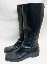 YZX 01 サルヴァトーレ フェラガモ 本革レザー ロングブーツ 7 C 23.5ｃｍ