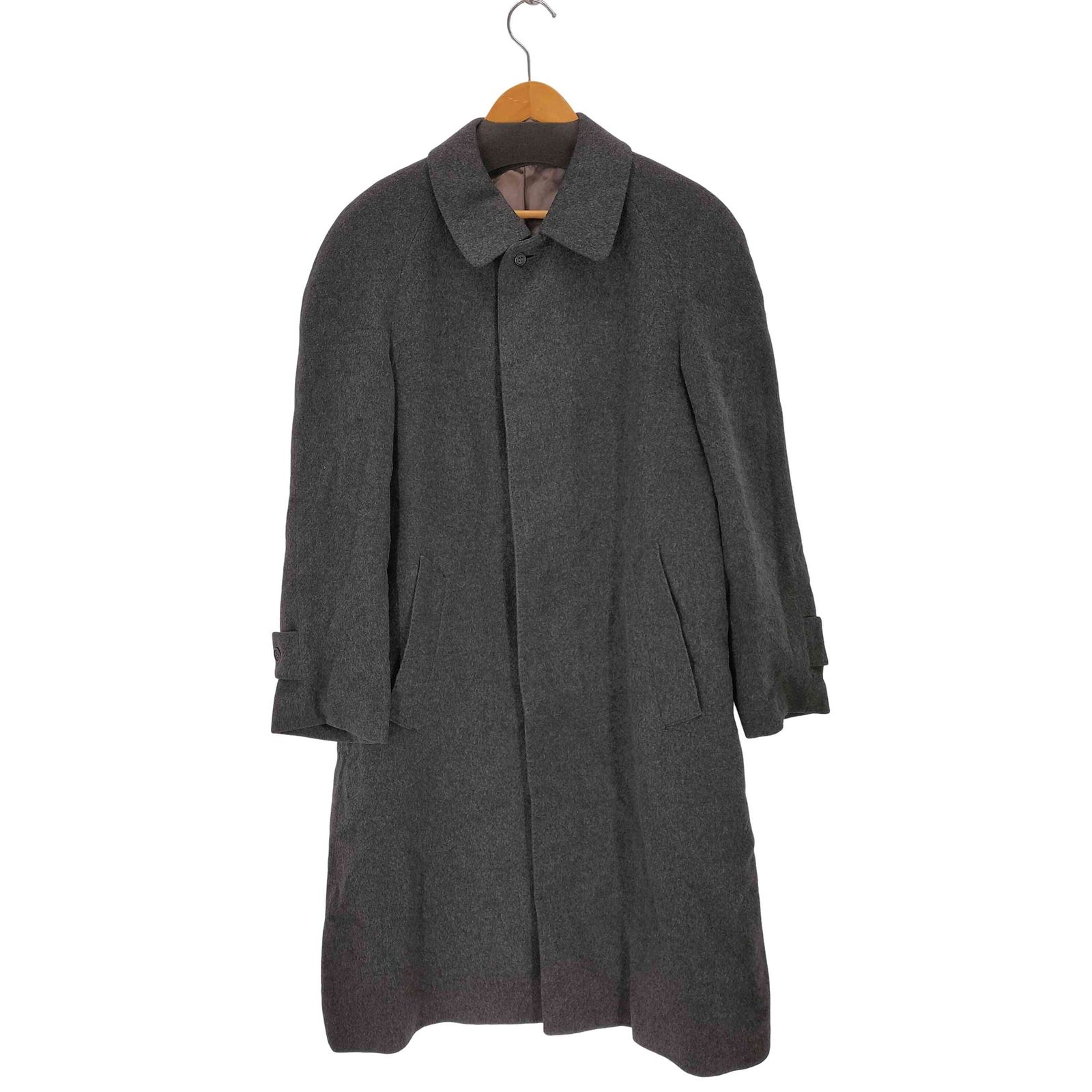 ユーズドフルギ USED古着 カシミヤ100% ステンカラーコート メンズ