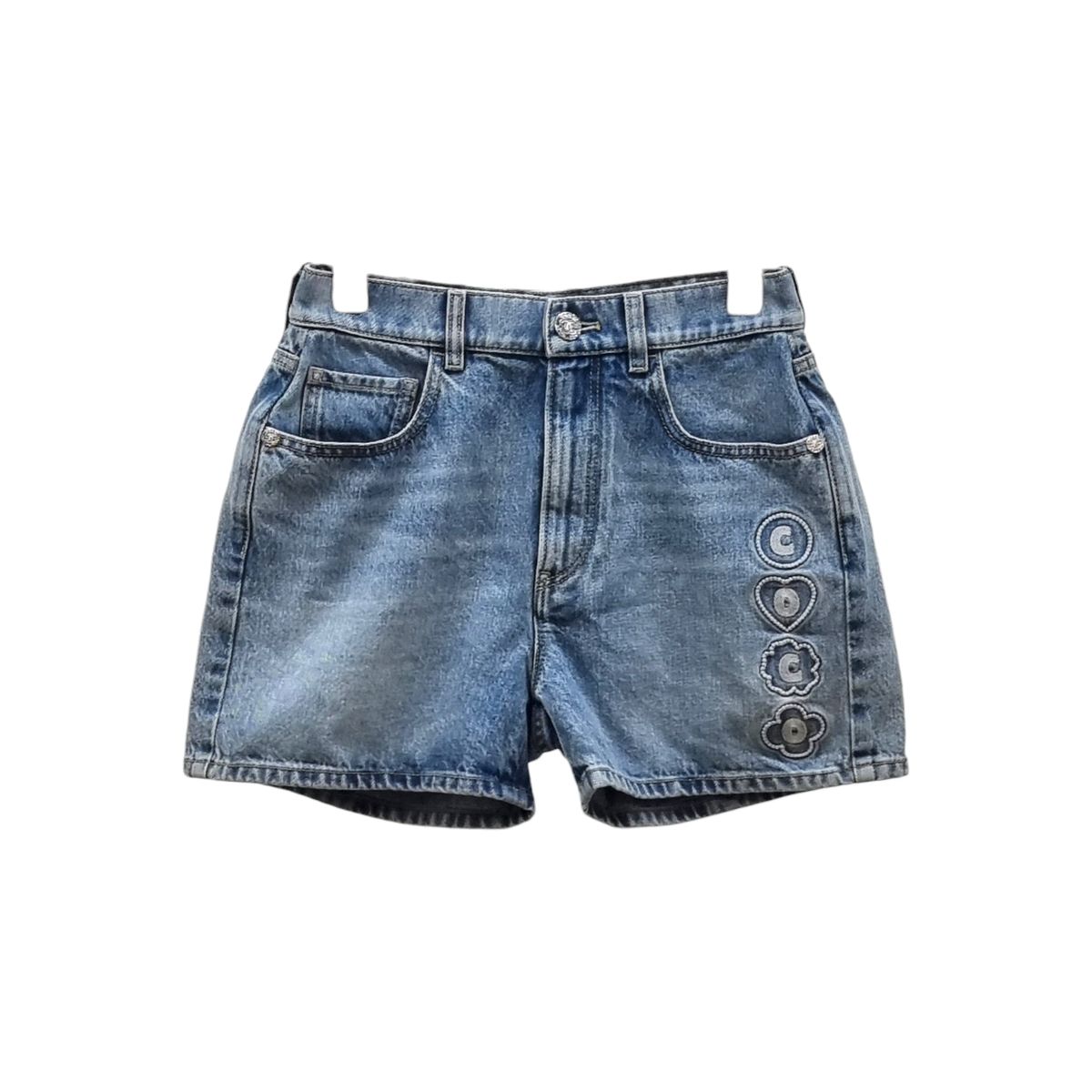 36 シャネル P 78558 九井 一 デニム ショーツ パンツ