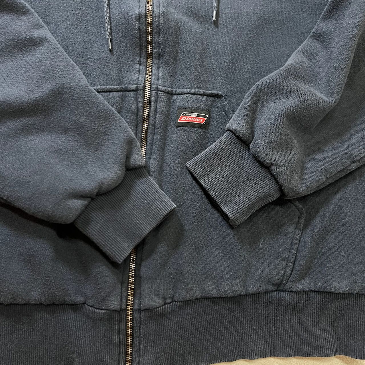 Dickies フェード ダブルフェイス 裏サーマル フルジップ フーディー