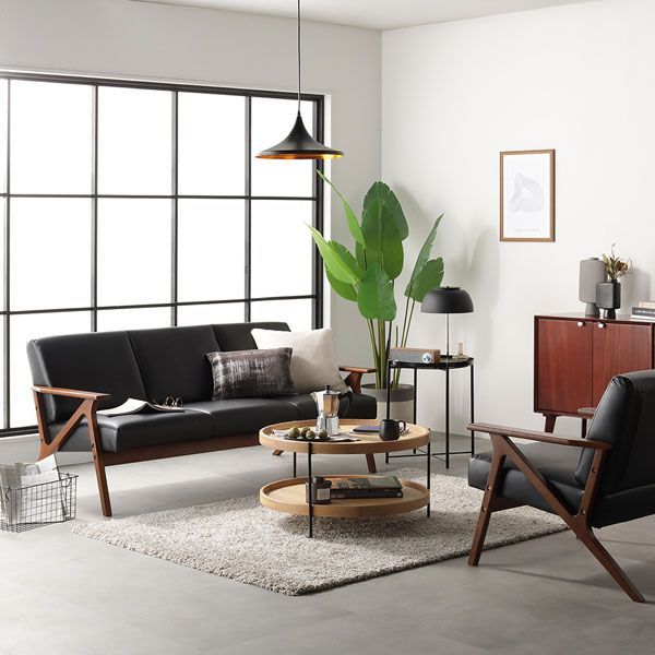 レザー調ソファ