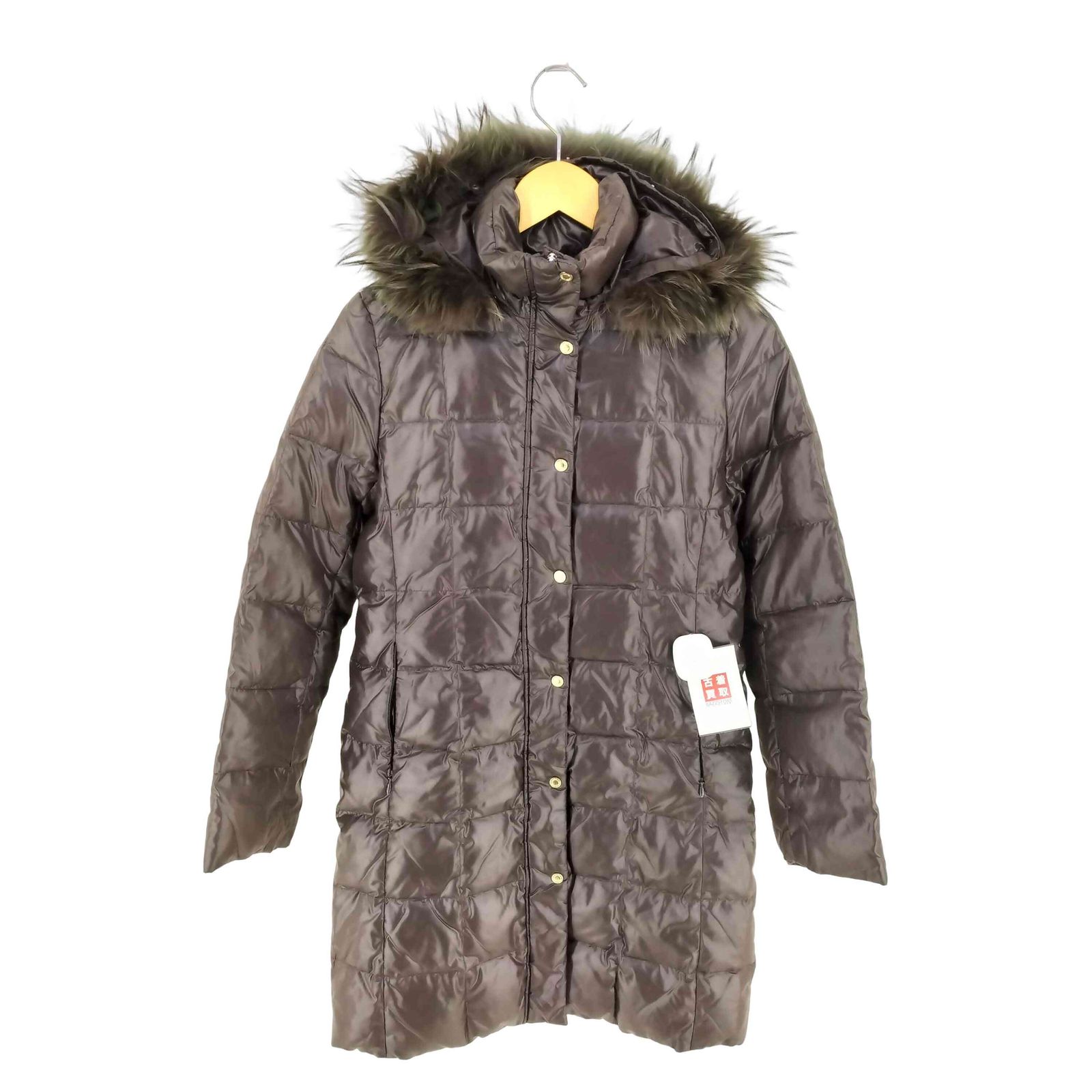 イネド INED ラクーンファー ダウンコート レディース 9 - メルカリ