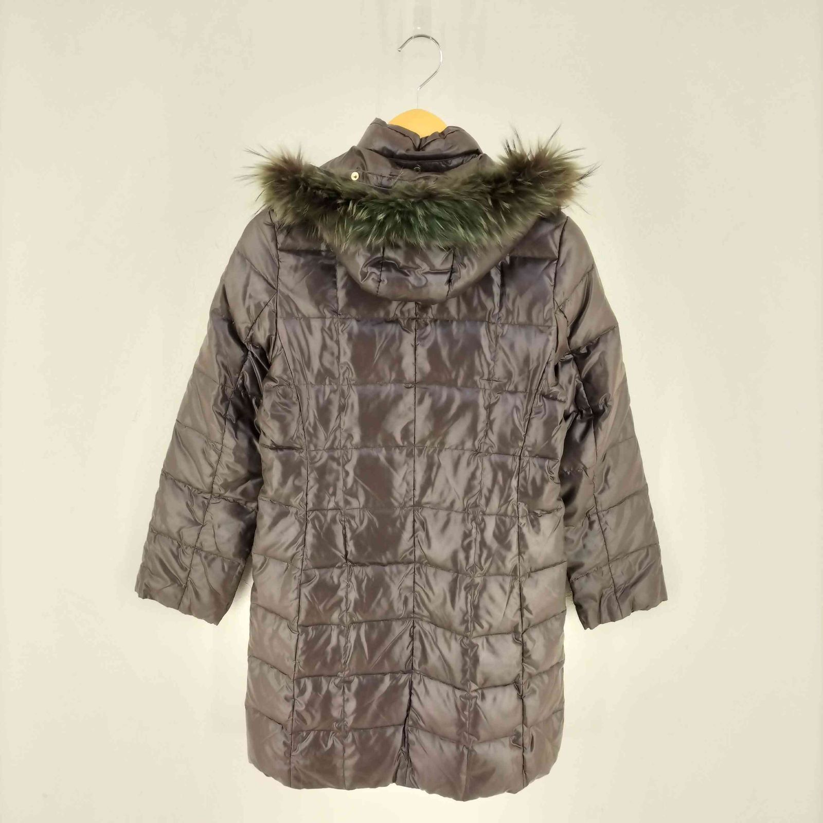 イネド INED ラクーンファー ダウンコート レディース 9 - メルカリ