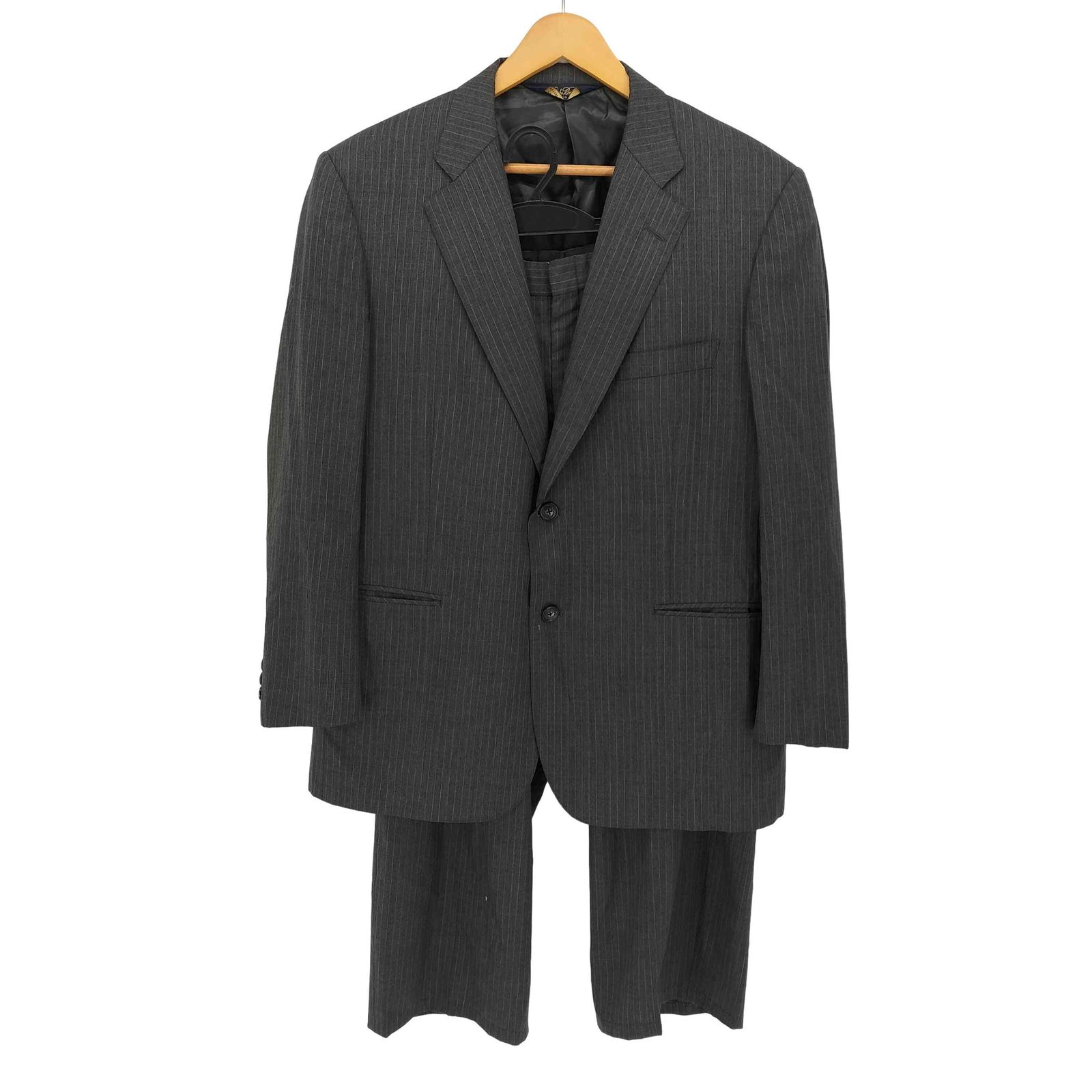 ブルックスブラザーズ BROOKS BROTHERS 2B ストライプ ウール混 背抜き
