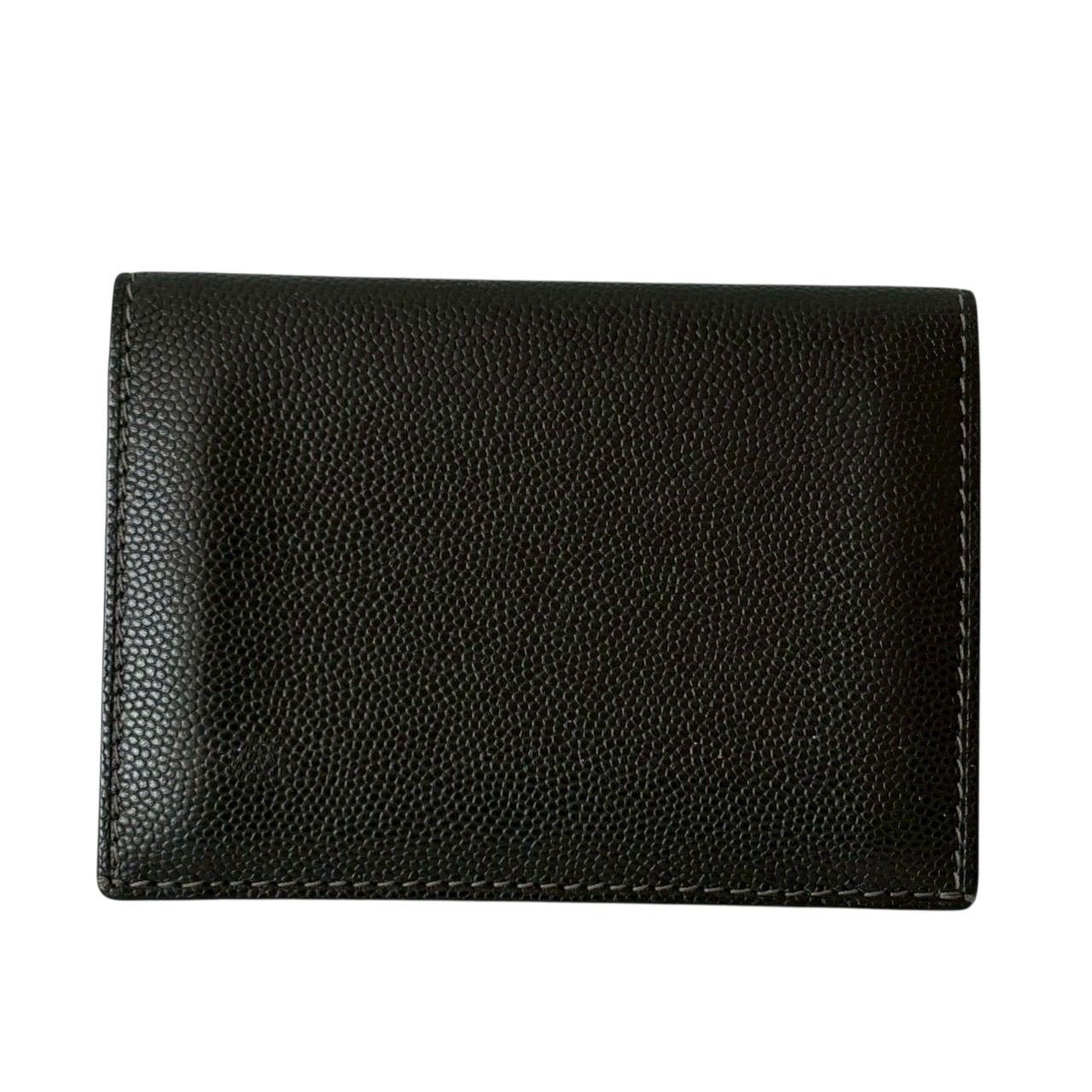 Cartier カルティエ カードケース パスケース 定期入れ サントス ドゥ コンパクト 二つ折り レザー ブラック