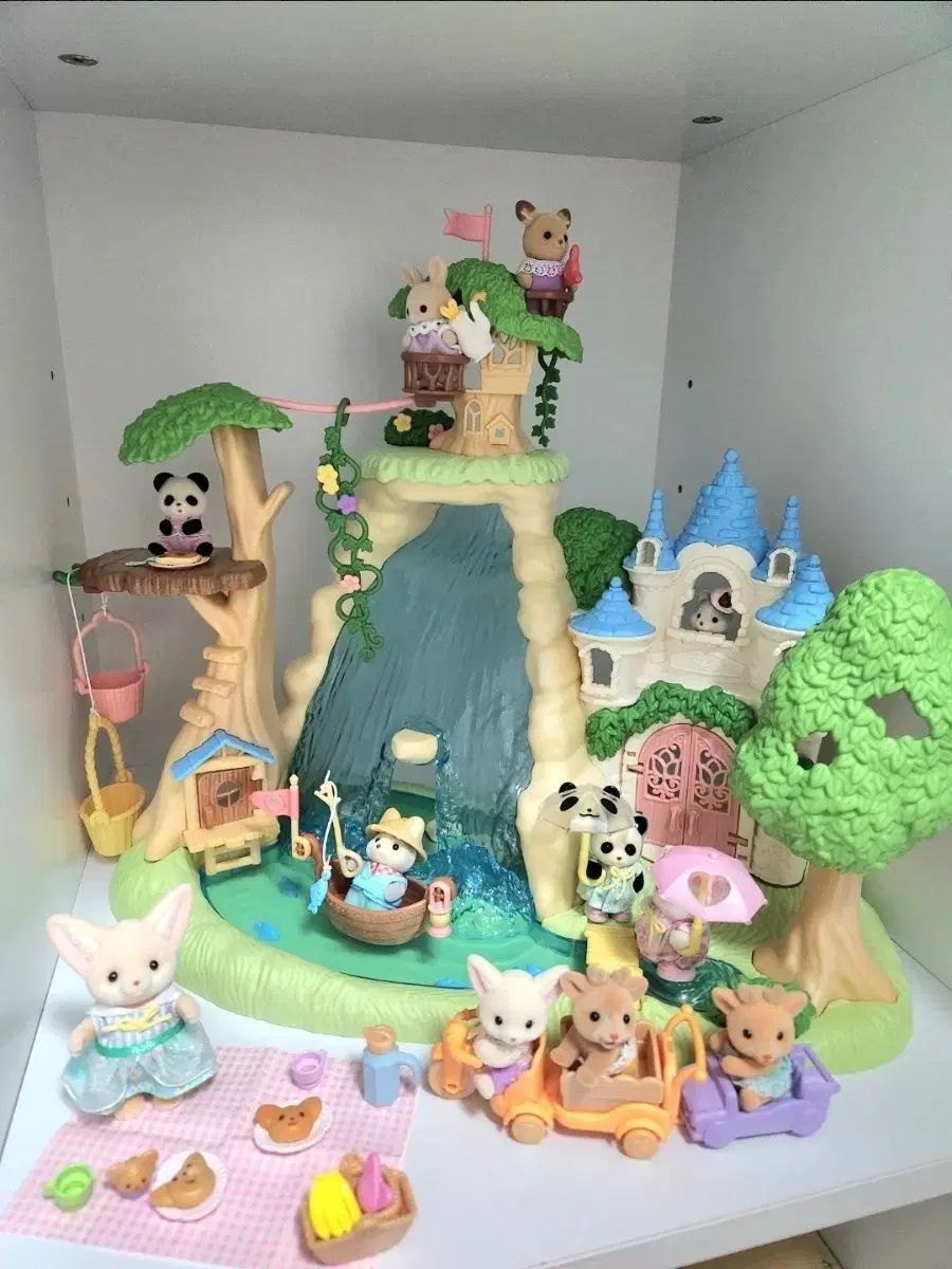 シルバニアファミリー キャッスル - ピクニック プールセット 外 フルセット