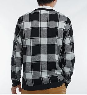 トミーヒルフィガーチェックジャカート 購入 クルーネックセーター