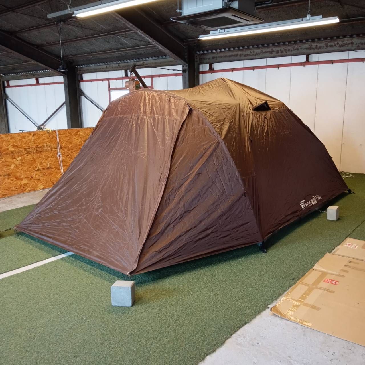 FIELDOOR(フィールドア) ワンタッチテント 300(ダークブラウン