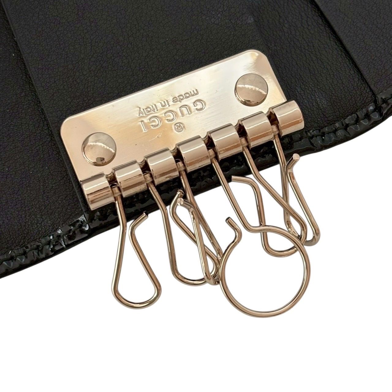 美品】GUCCI グッチ 309759 6連 キーケース キーフック 小物 ストア