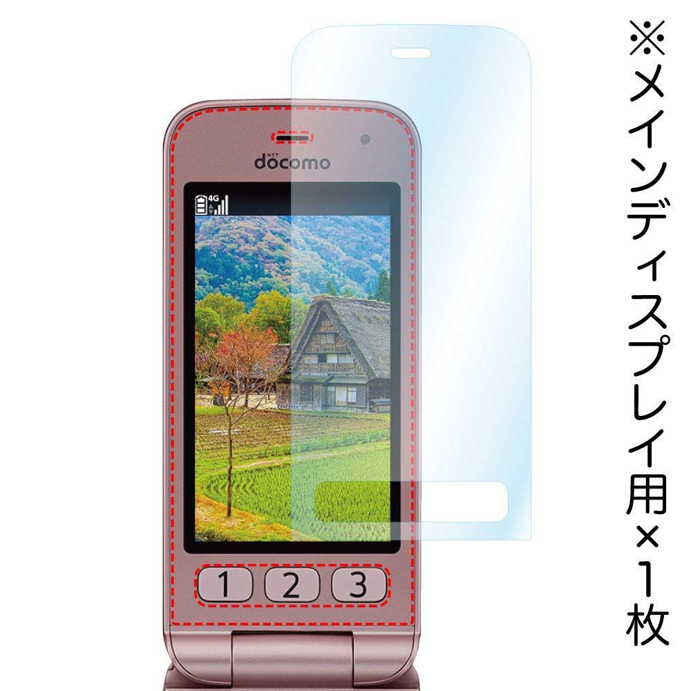 ASDEC docomo らくらくホン F-01M フィルム 【サブディスプレイ保護