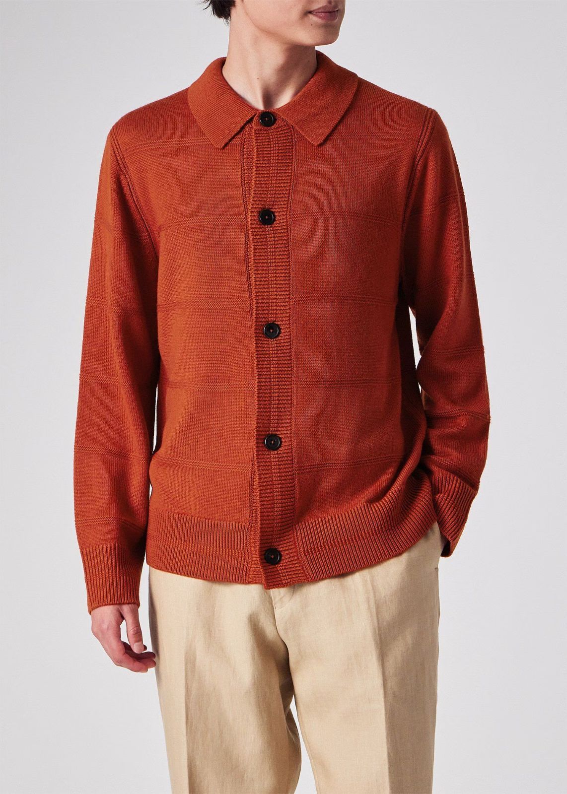 Paul Smith 25aw トーナルボーダーカラードカーディガン二ット M