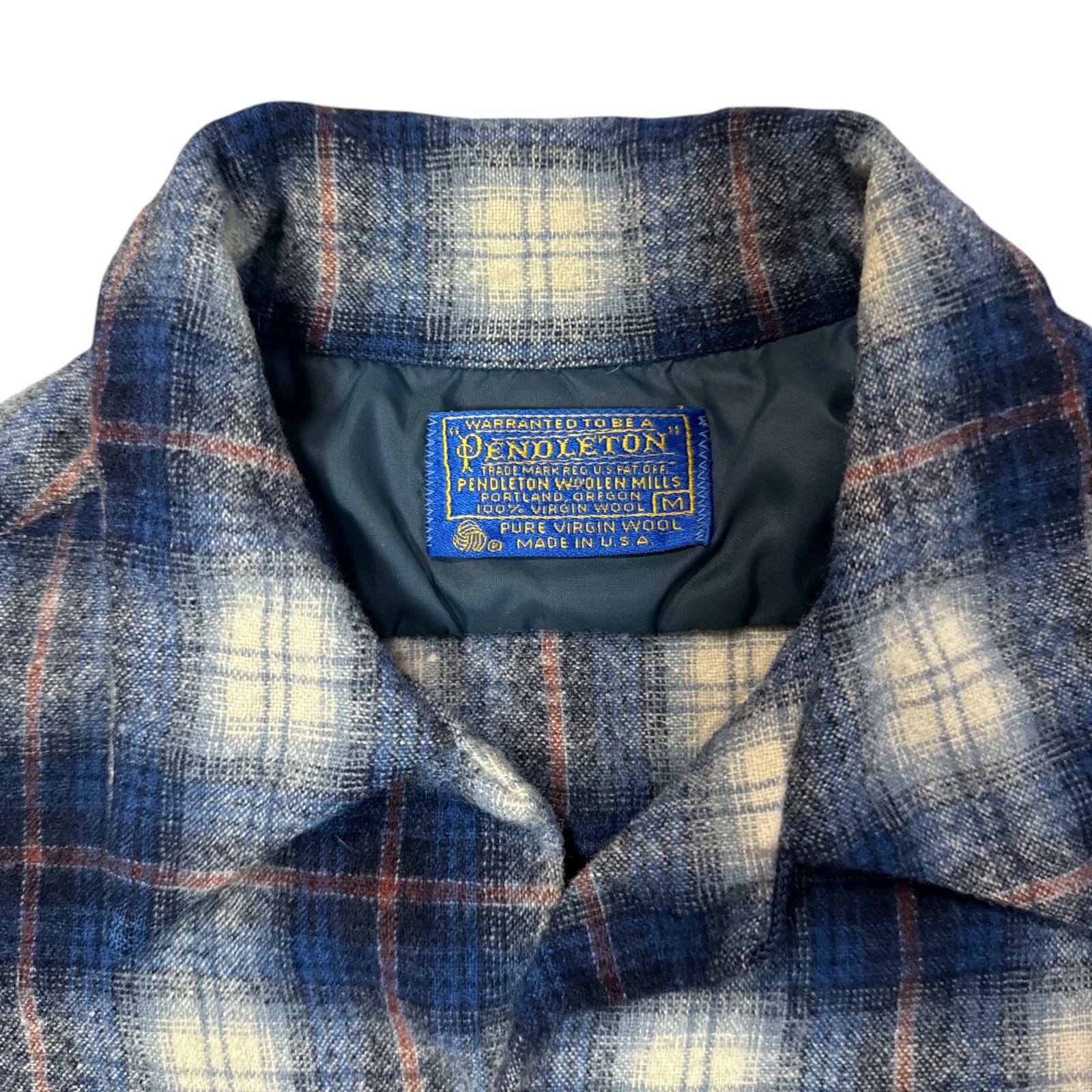 70s Pendleton ペンドルトン ボードシャツ BoardShirt Mサイズ ブルー
