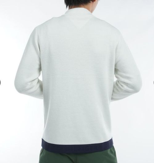 トミーヒルフィガー ハーフジップ モックネックセーター |メンズ 秋冬 ゴルフウェア THMA 472