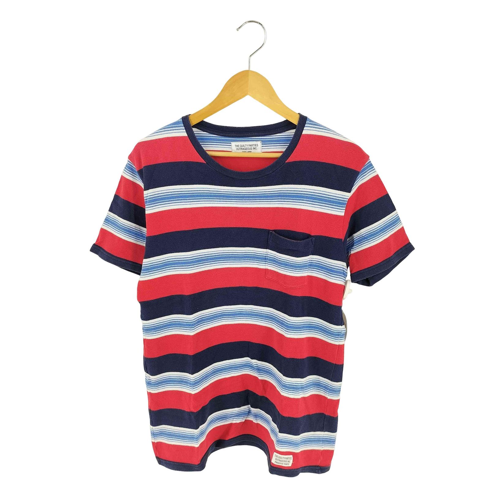 5T0391/ワコマリア 鹿の子ボーダーTシャツ WACKOMARIA WACKO MARIA 
