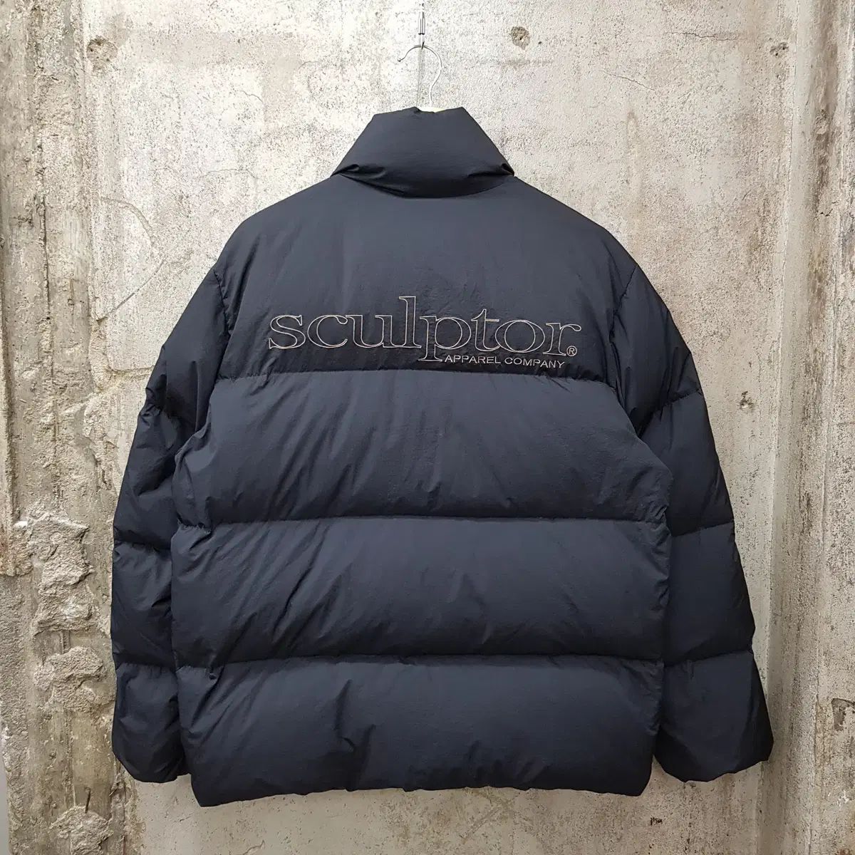 SCULPTOR ブラック ヘビー ダックダウン メンズ ダウン ジャケット M