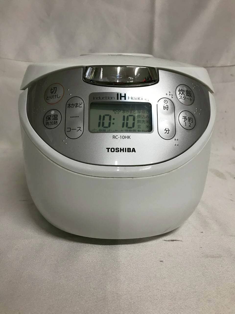 東芝IHジャー炊飯器 RC-10HK 白東芝 真空圧力IHジャー炊飯器 炎