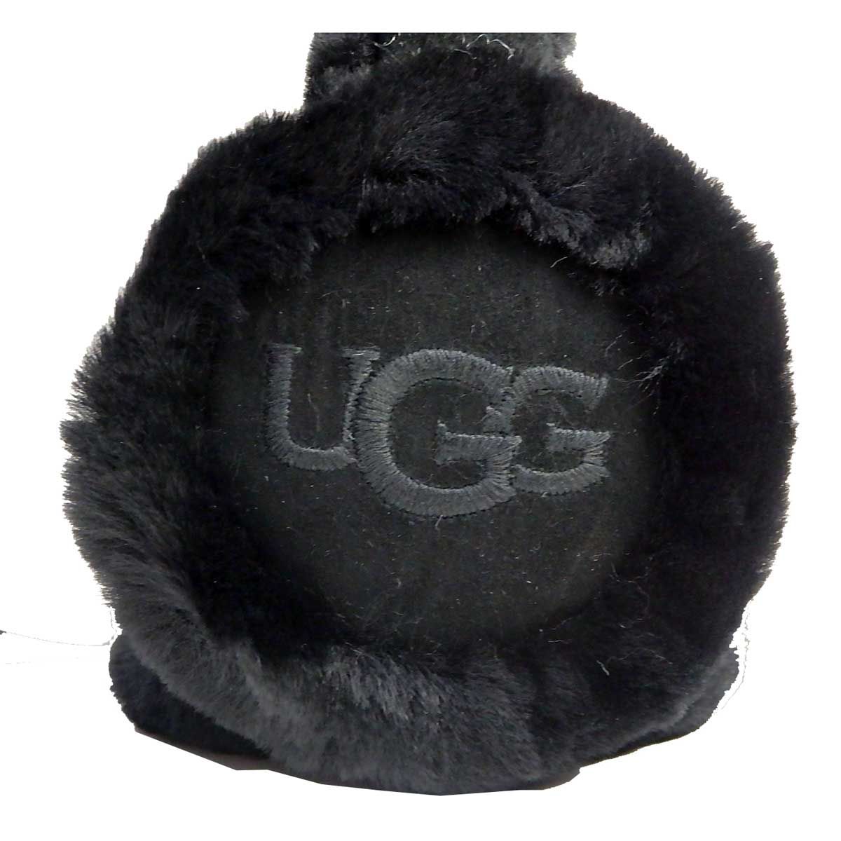 み UGG アグ Women イヤーマフ シープスキン WITH 20955 Black