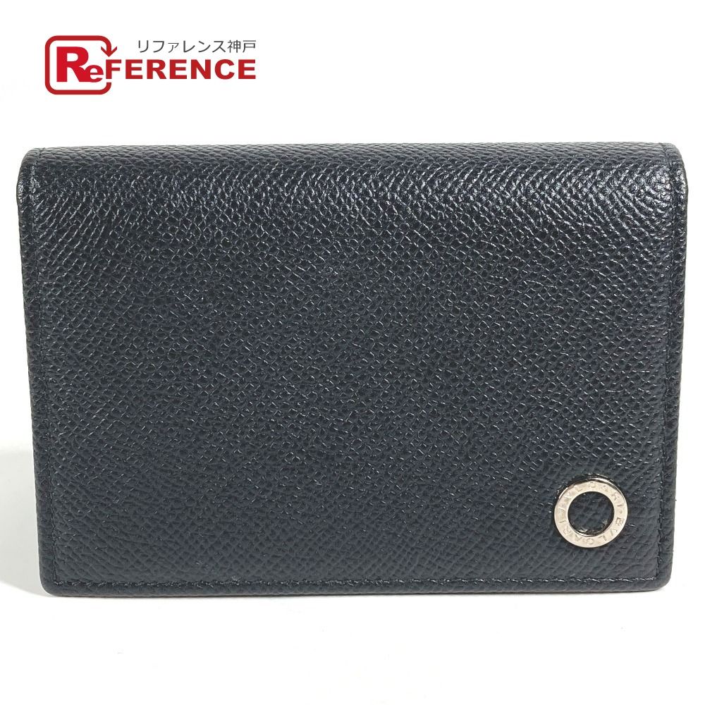 BVLGARI ブルガリ カードケース ブルガリブルガリマン ロゴ レザー ブラック