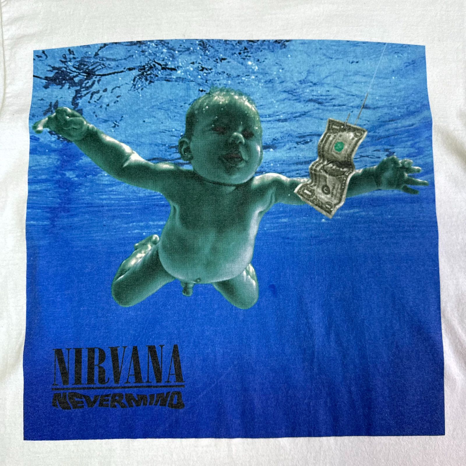 00s Y2K NIRVANA NEVERMIND アートワーク プリント Tシャツ Mサイズ