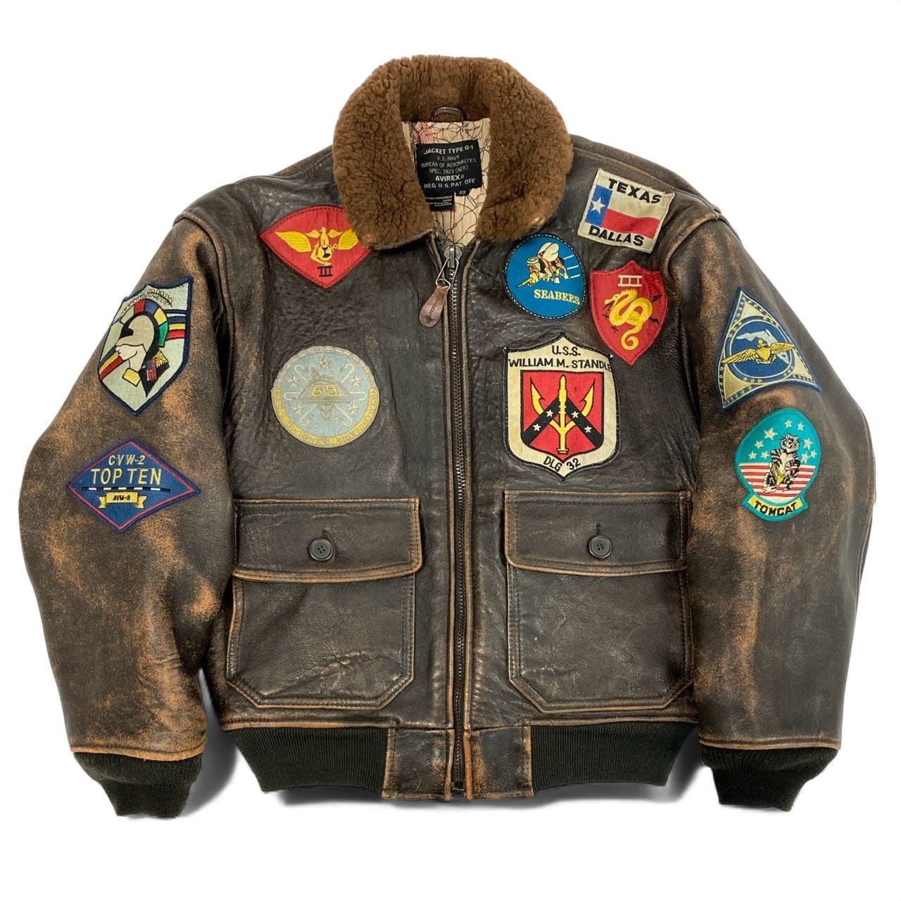 33l14 AVIREX アヴィレックス 90's トップガン G-1 フライトジャケット