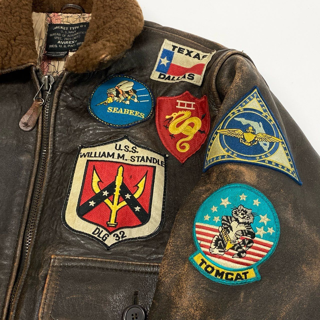 33l14 AVIREX アヴィレックス 90's トップガン G-1 フライトジャケット