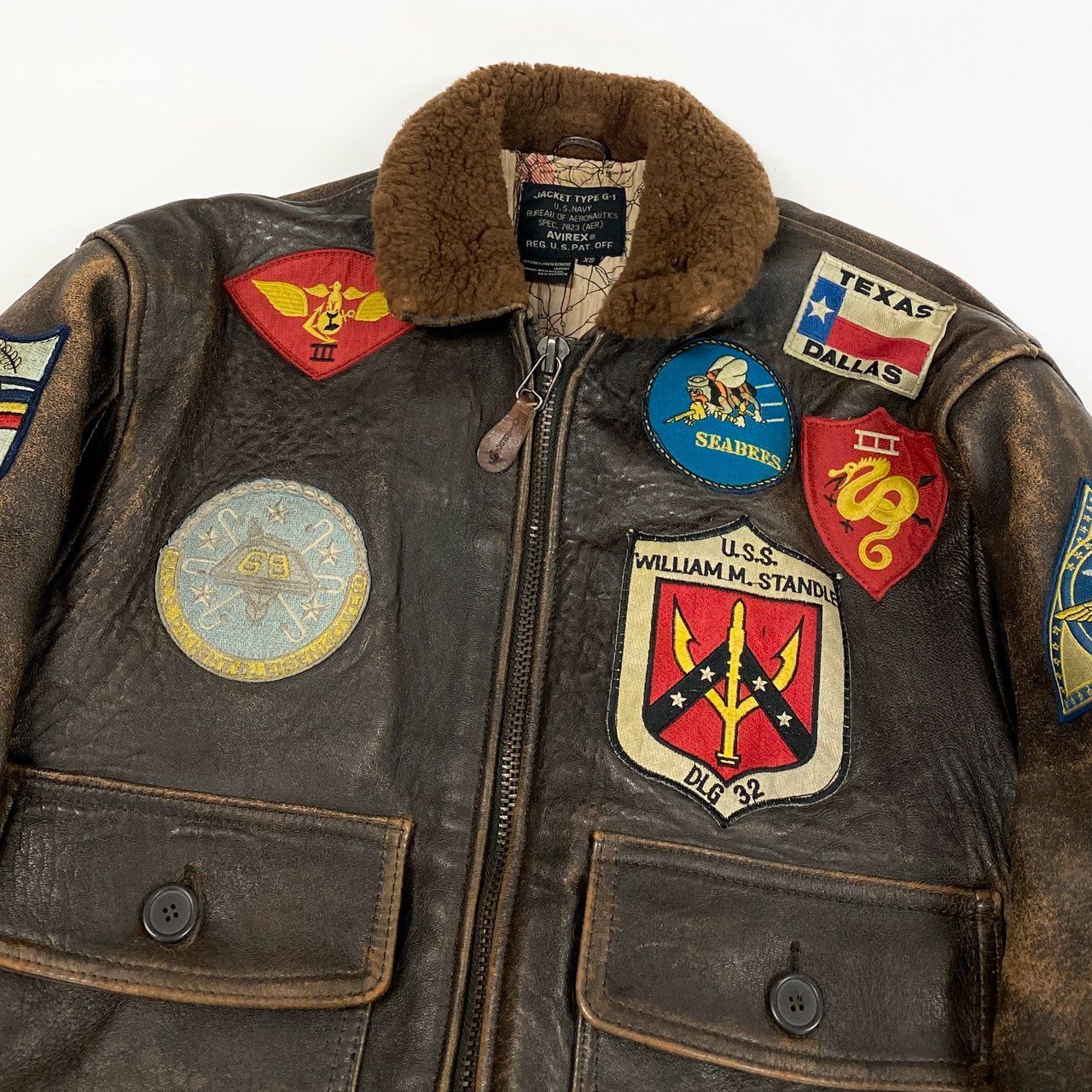 33l14 AVIREX アヴィレックス 90's トップガン G-1 フライトジャケット